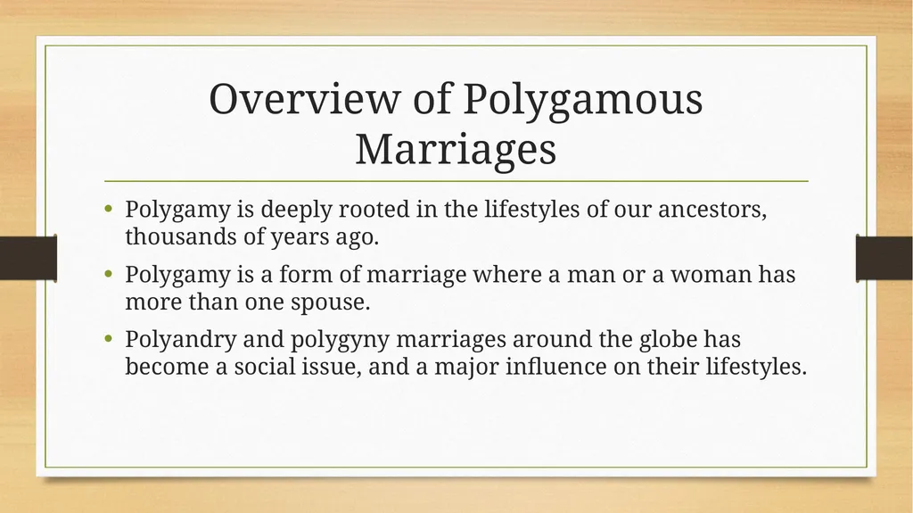 Polygyny and polyandry Name: Professor: Course: - slide 4 of 11