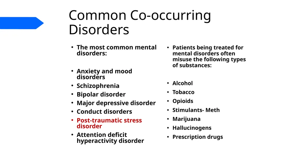 “Co-Occurring Disorders and Recovery Support” The - slide 7 of 41