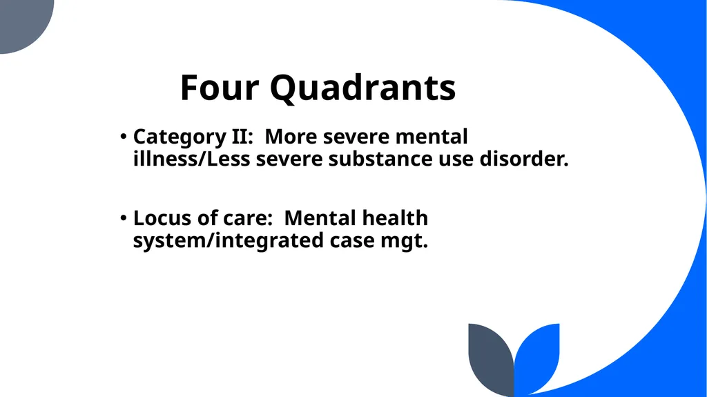 “Co-Occurring Disorders and Recovery Support” The - slide 22 of 41