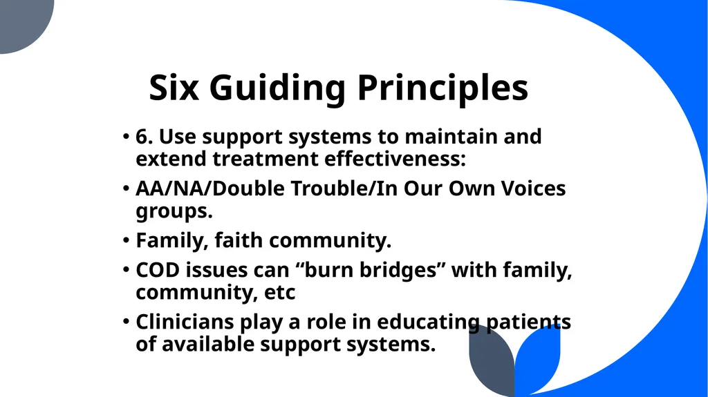 “Co-Occurring Disorders and Recovery Support” The - slide 30 of 41