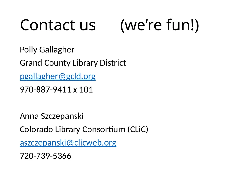 Grow Your Own Library Staff: Creating professional - slide 10 of 10