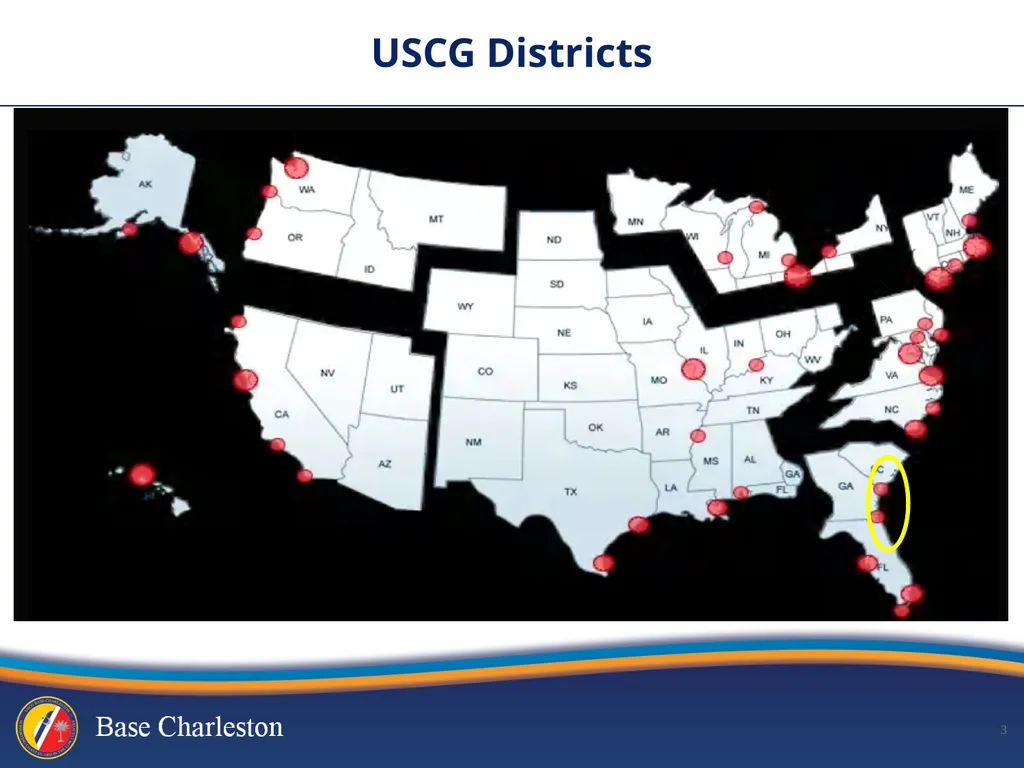 USCG Base Charleston CAPT Eric J. Jones Commanding - slide 3 of 14