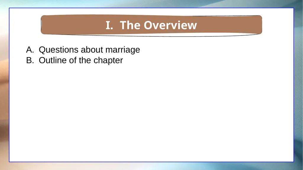 1 Corinthians 7 The Overview The Setting The - slide 4 of 38