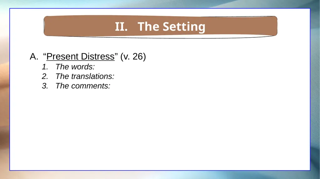 1 Corinthians 7 The Overview The Setting The - slide 12 of 38