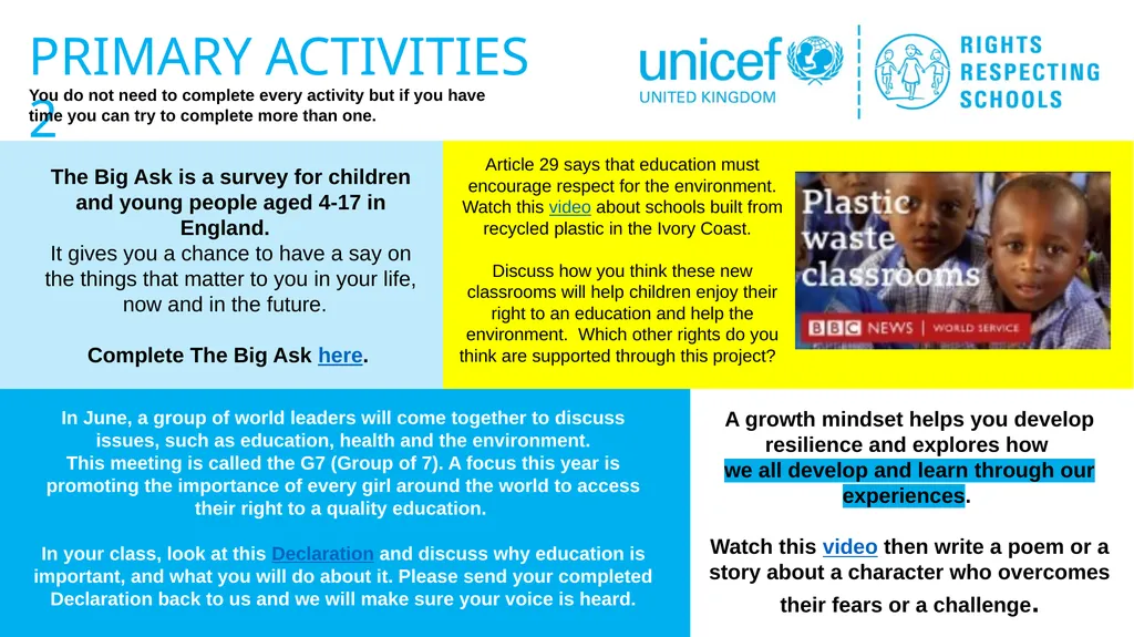 UNICEF/Dejongh Slide 3 – Guess the article Slide 4 - slide 8 of 12