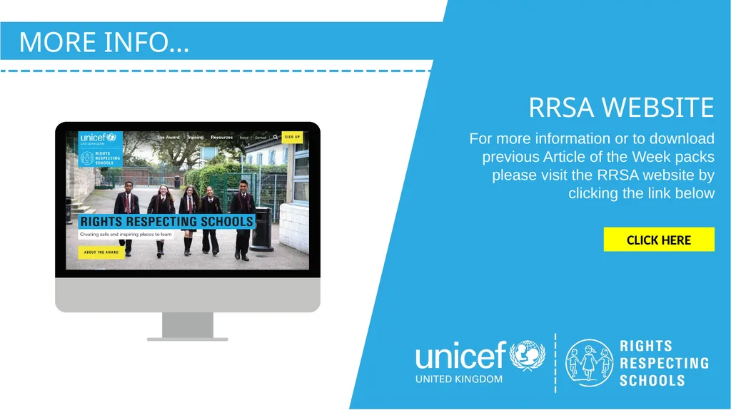 UNICEF/Dejongh Slide 3 – Guess the article Slide 4 - slide 12 of 12