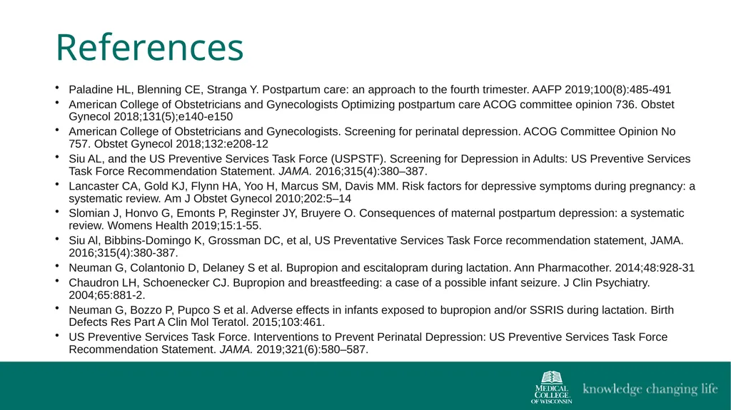 The 4th Trimester: Postpartum Care for Primary - slide 39 of 40