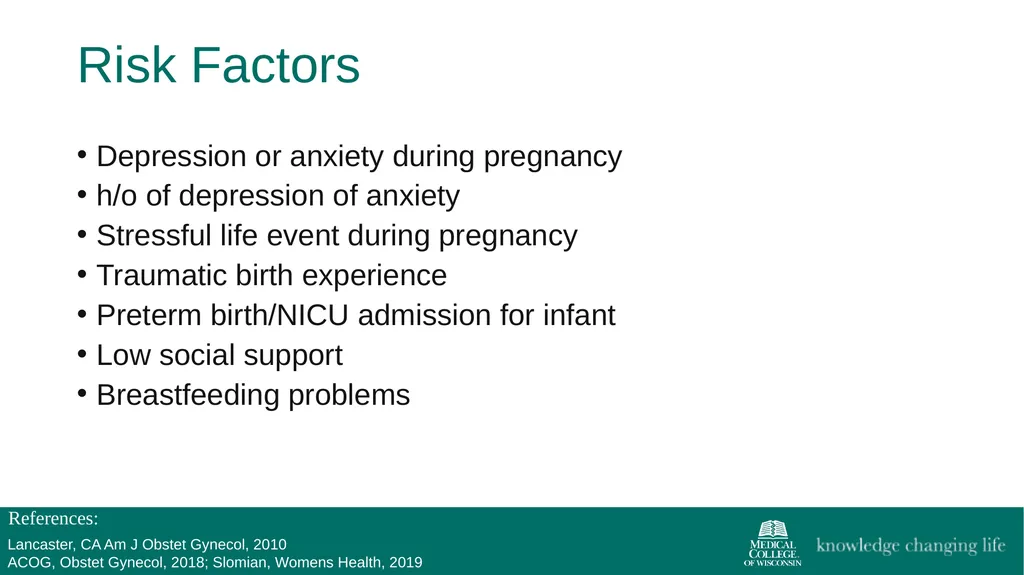 The 4th Trimester: Postpartum Care for Primary - slide 13 of 40