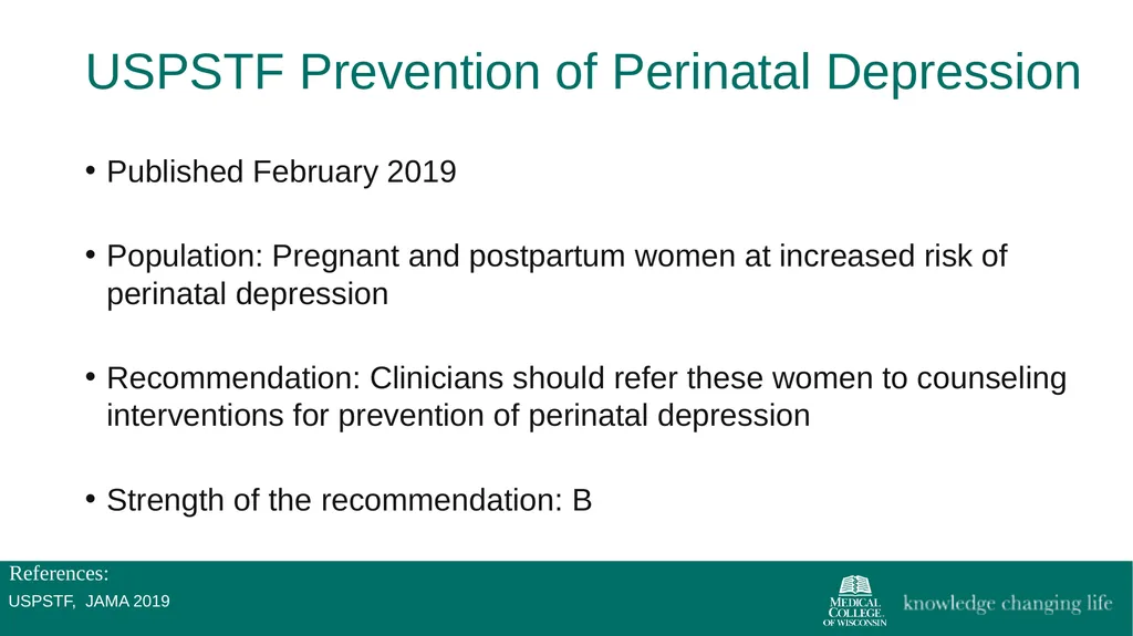 The 4th Trimester: Postpartum Care for Primary - slide 19 of 40