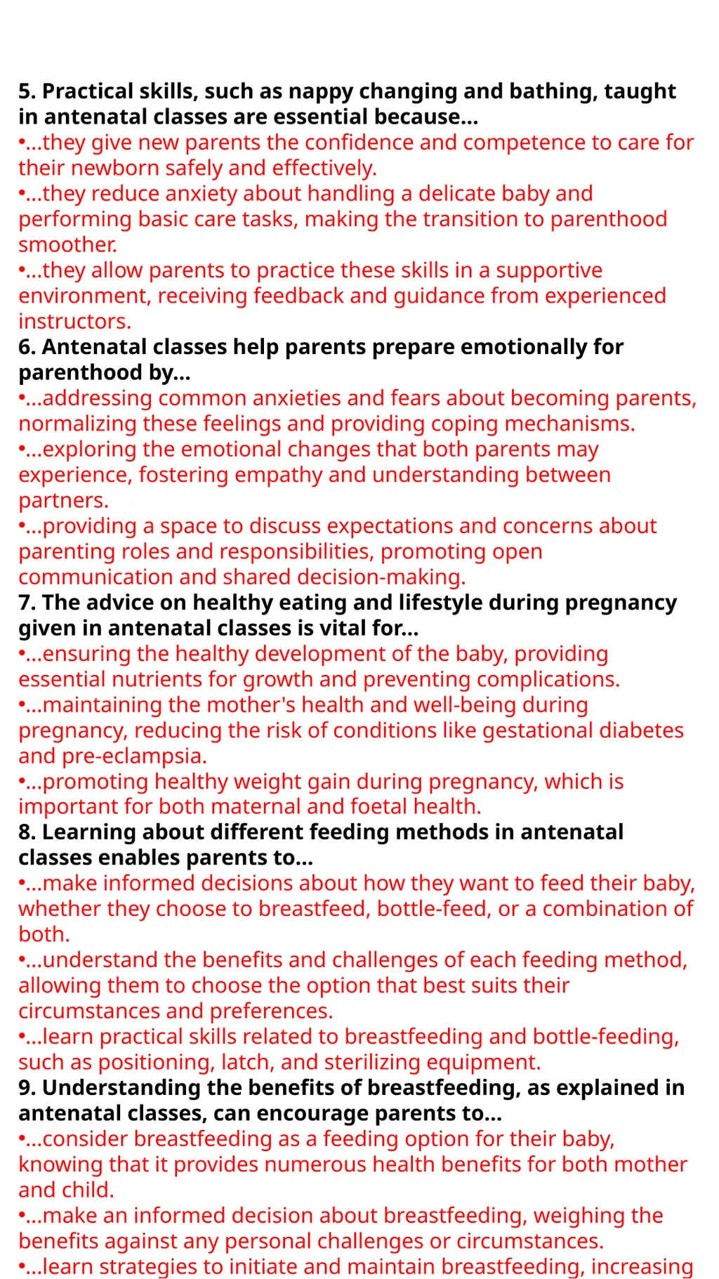 Child Development Revision Guide CNAT OCR TA2 - slide 56 of 63