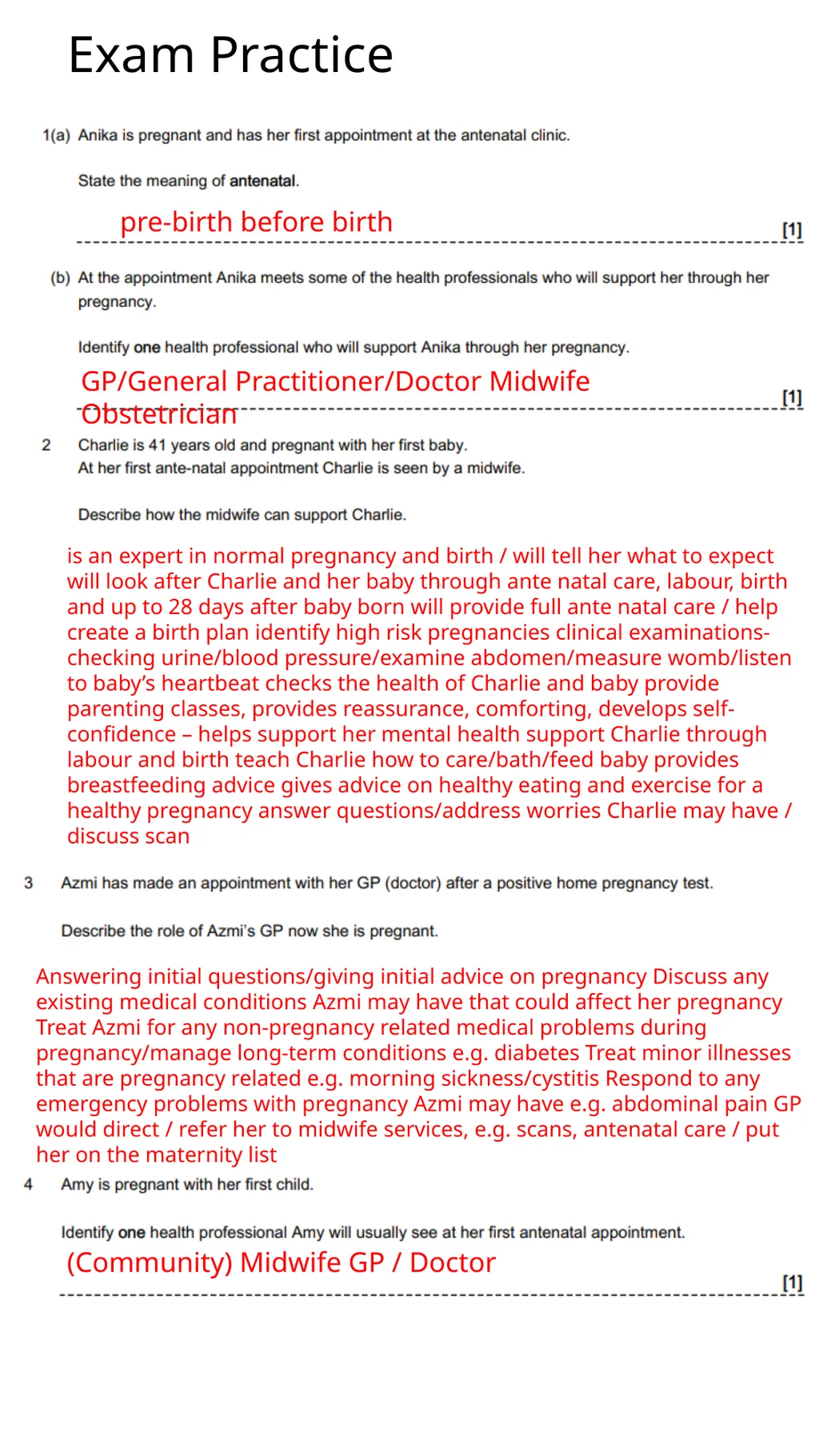 Child Development Revision Guide CNAT OCR TA2 - slide 47 of 63