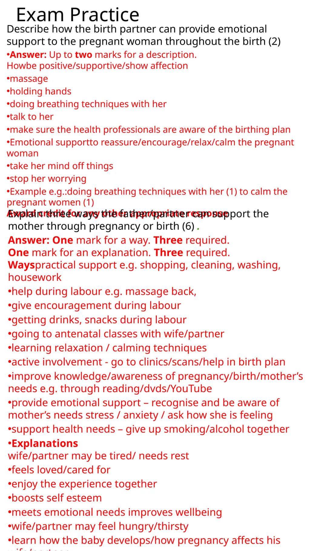 Child Development Revision Guide CNAT OCR TA2 - slide 58 of 63