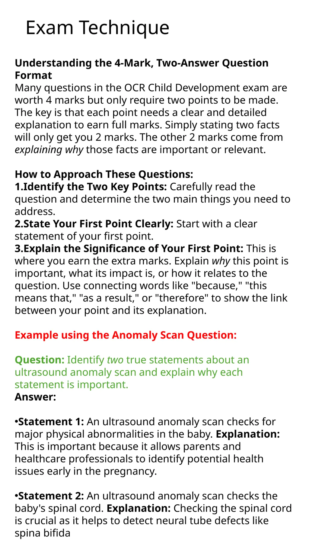 Child Development Revision Guide CNAT OCR TA2 - slide 22 of 63