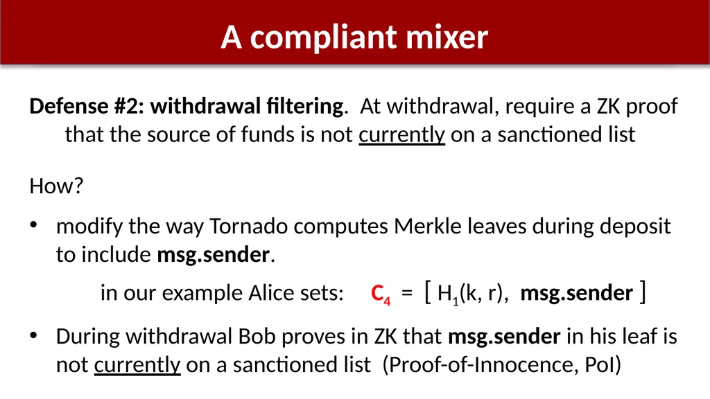Using zk-SNARKs for Privacy on the Blockchain - slide 42 of 47