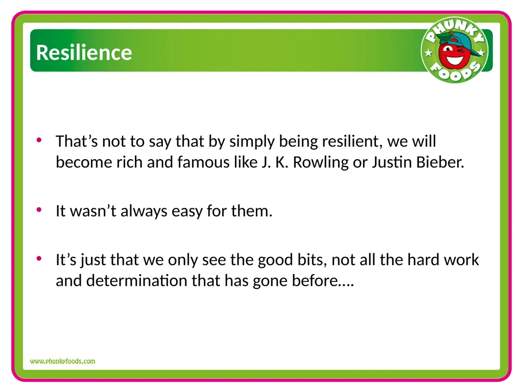 RESILIENCE Assembly WHAT IS RESILIENCE? Bouncing - slide 9 of 12