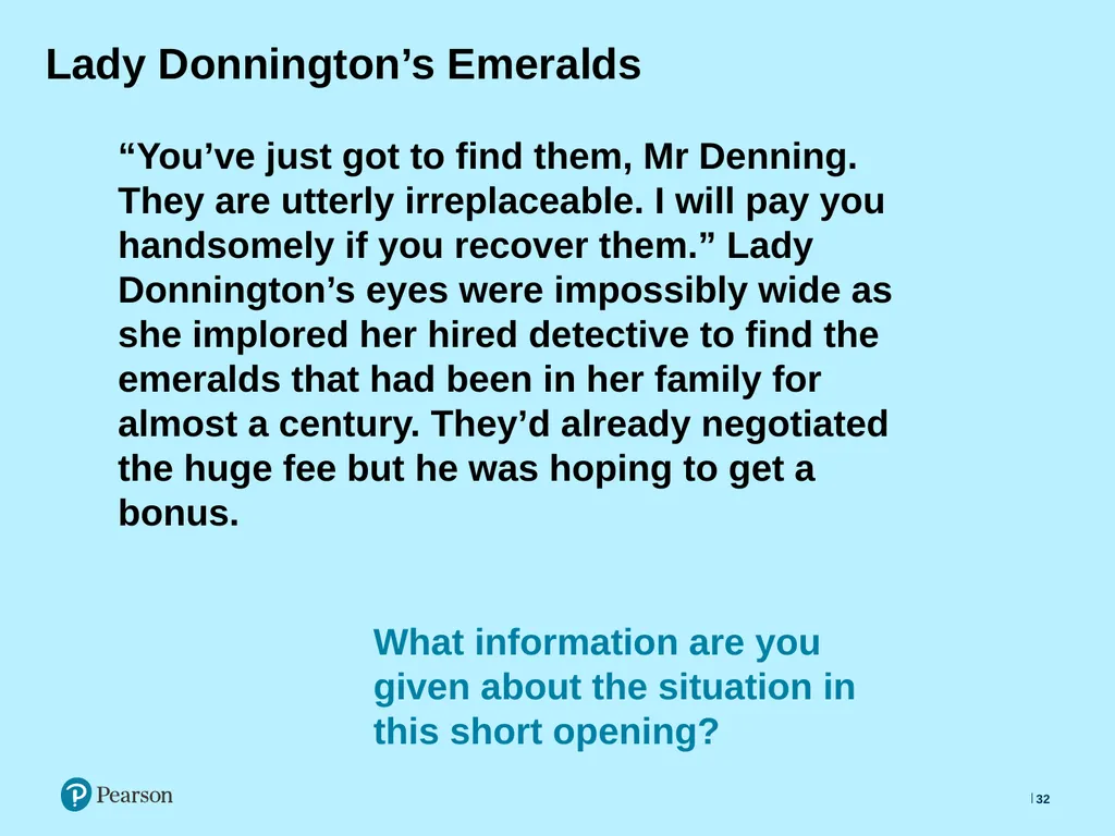 English Language Live Lesson Lesson 5 Creating an - slide 32 of 53