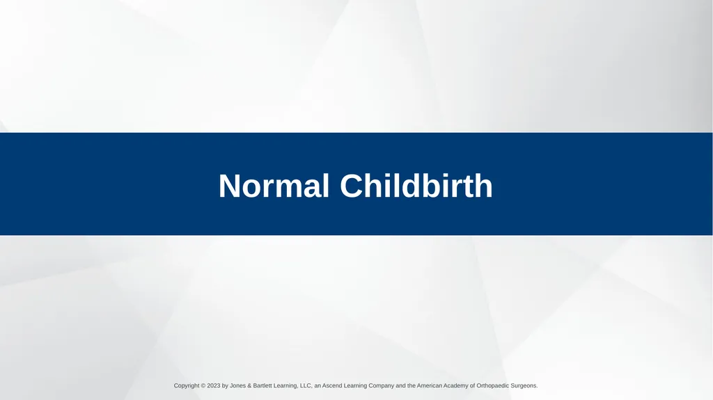 Obstetrics CHAPTER 42 Introduction Pregnancy is - slide 101 of 182