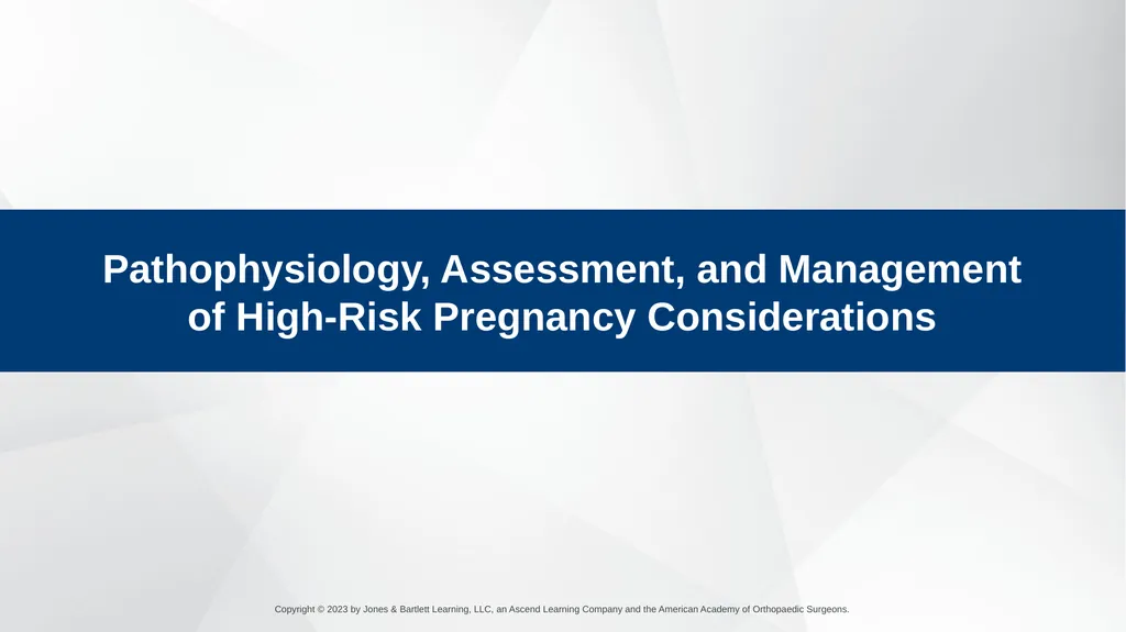 Obstetrics CHAPTER 42 Introduction Pregnancy is - slide 135 of 182