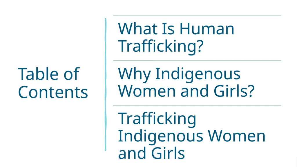 Violence Prevention & Trafficking Indigenous - slide 6 of 33