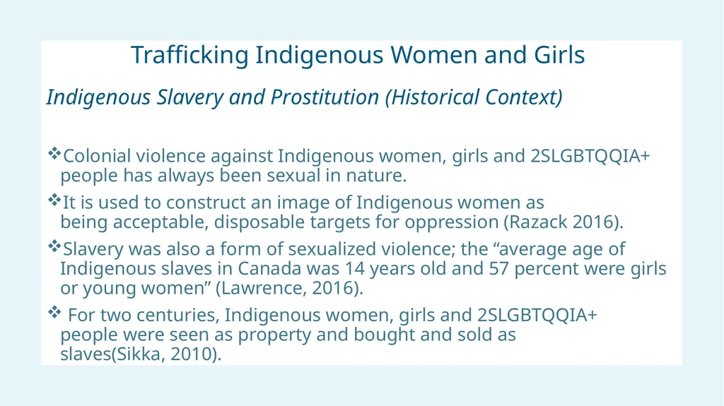 Violence Prevention & Trafficking Indigenous - slide 14 of 33
