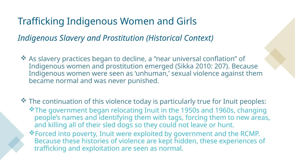 Violence Prevention & Trafficking Indigenous - slide 15 of 33