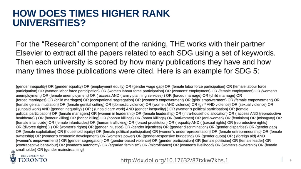Times Higher Education – Impact Ranking October - slide 9 of 14