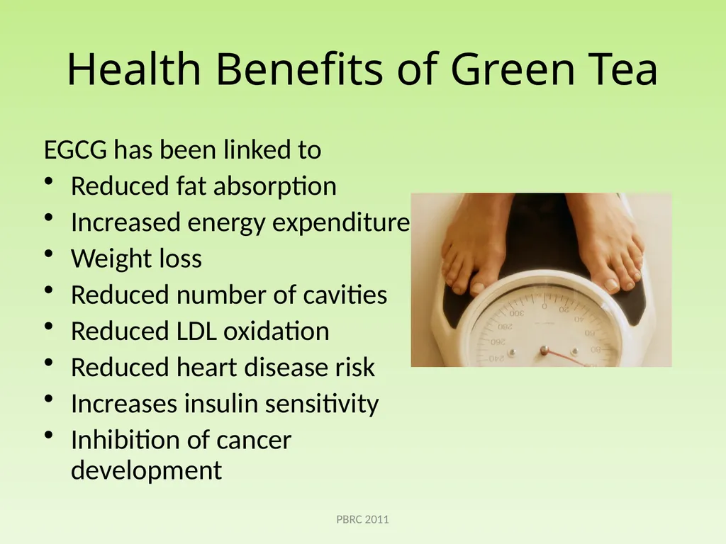Green Tea Beth Kalicki Heli Roy, PhD, RD Division - slide 7 of 19