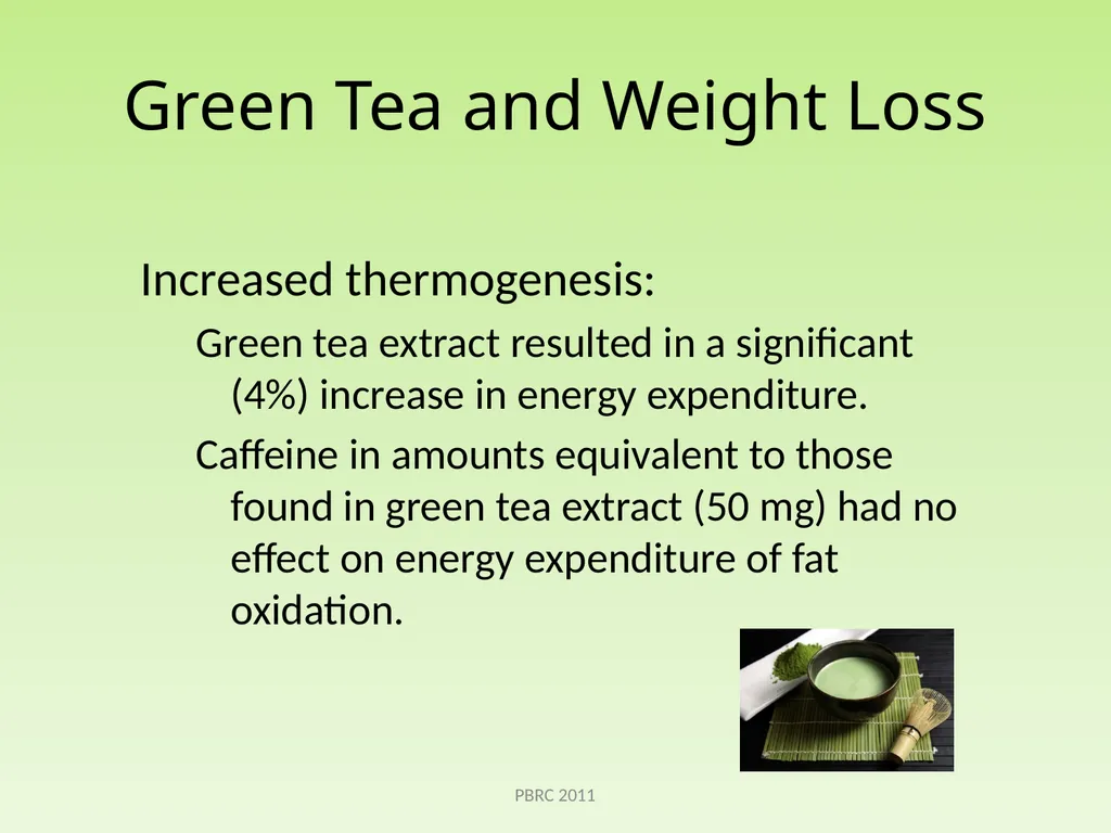 Green Tea Beth Kalicki Heli Roy, PhD, RD Division - slide 9 of 19