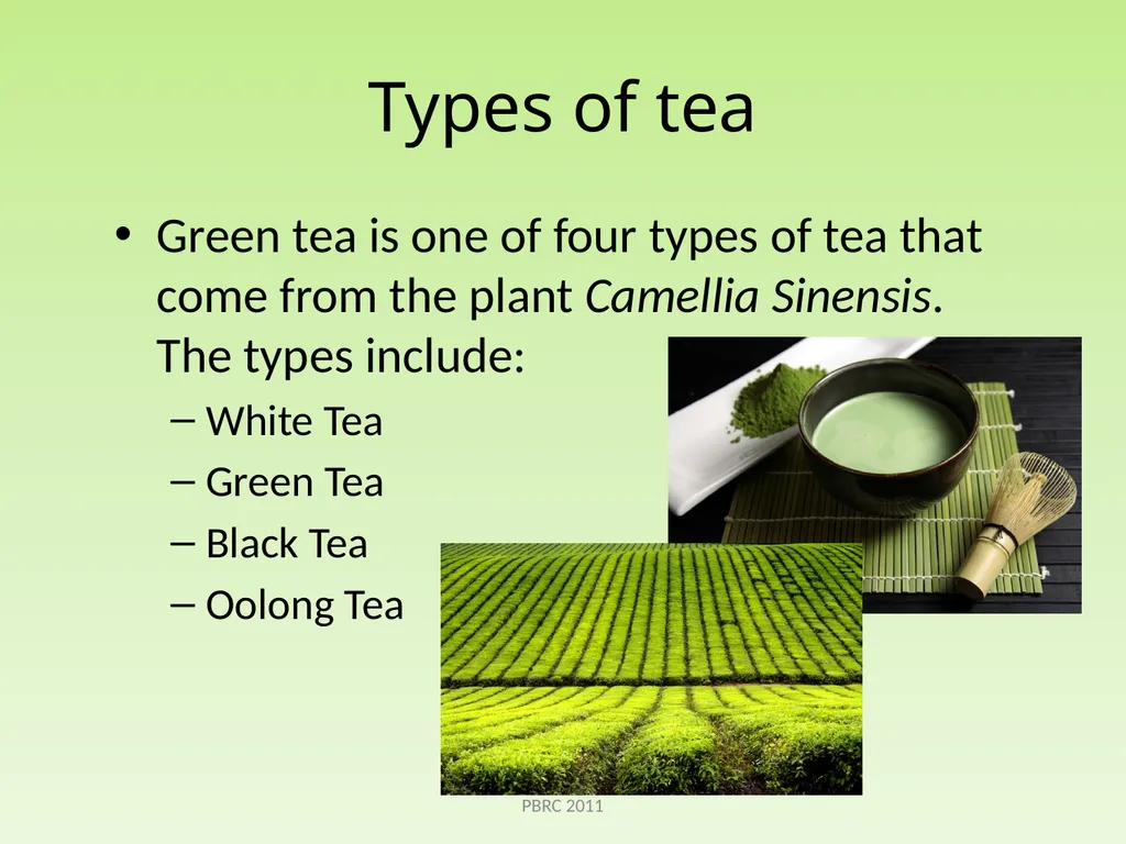 Green Tea Beth Kalicki Heli Roy, PhD, RD Division - slide 2 of 19