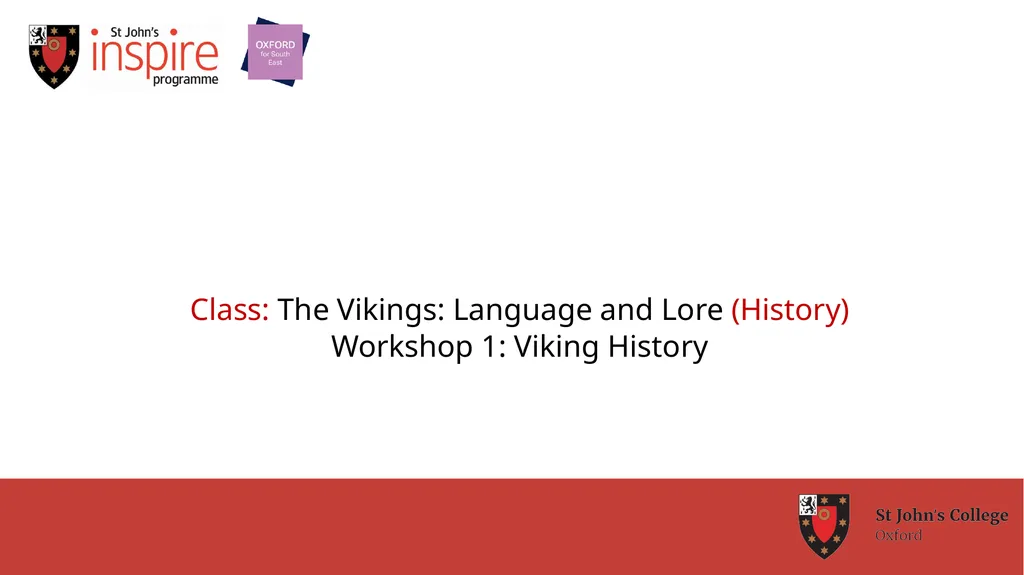 Class: The Vikings: Language and Lore (History) - slide 1 of 10