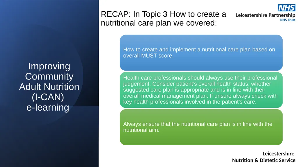 Improving Community Adult Nutrition (I-CAN) - slide 1 of 18