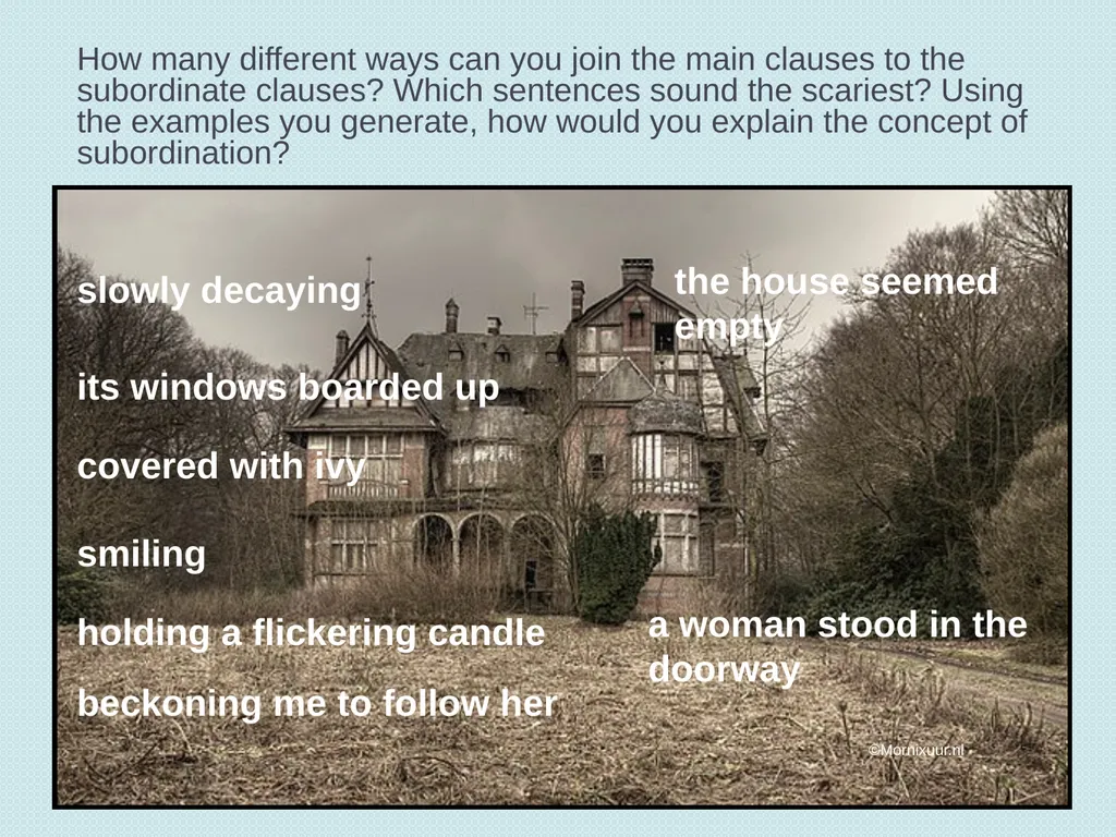 SINGLE and MULTI-Clause SEntences TEACHING - slide 10 of 19
