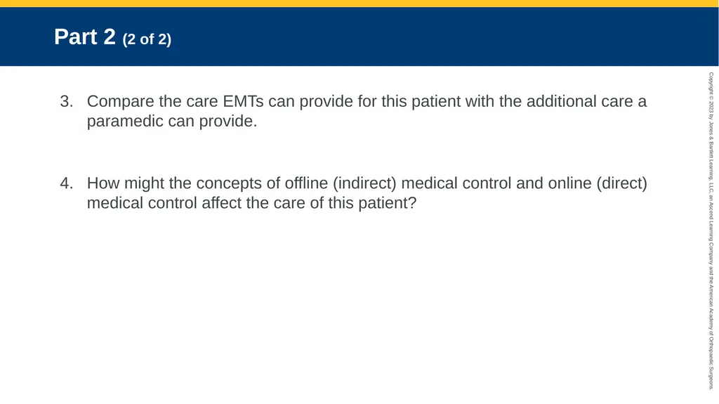 EMS Systems CHAPTER 1 Case Study Part 1 (1 of - slide 6 of 11