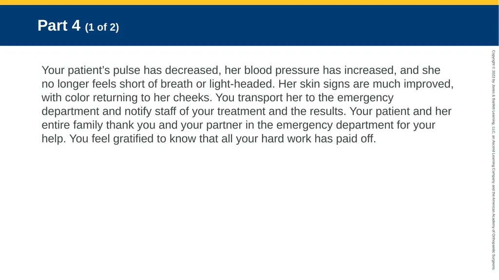 EMS Systems CHAPTER 1 Case Study Part 1 (1 of - slide 10 of 11