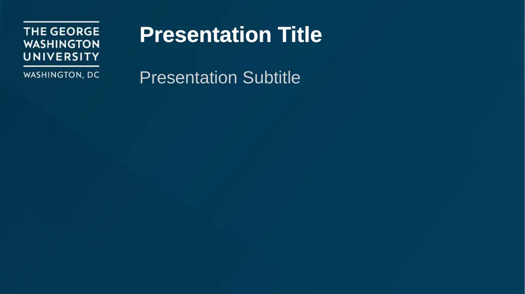 Presentation Title Presentation Subtitle Use - slide 1 of 2