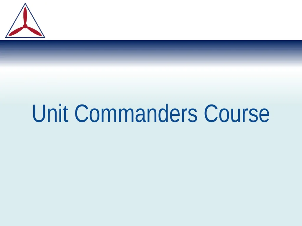 Unit Commanders Course Customs, Courtesies and - slide 15 of 15