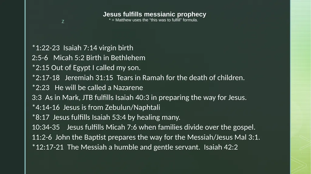 Four Portraits, One Jesus Matthew Mark Luke John - slide 4 of 33
