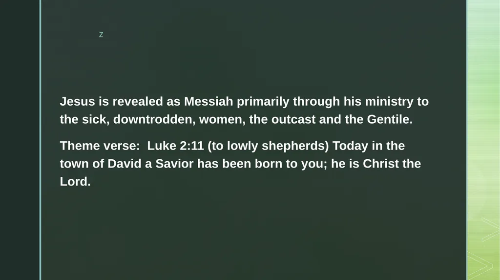 Four Portraits, One Jesus Matthew Mark Luke John - slide 7 of 33