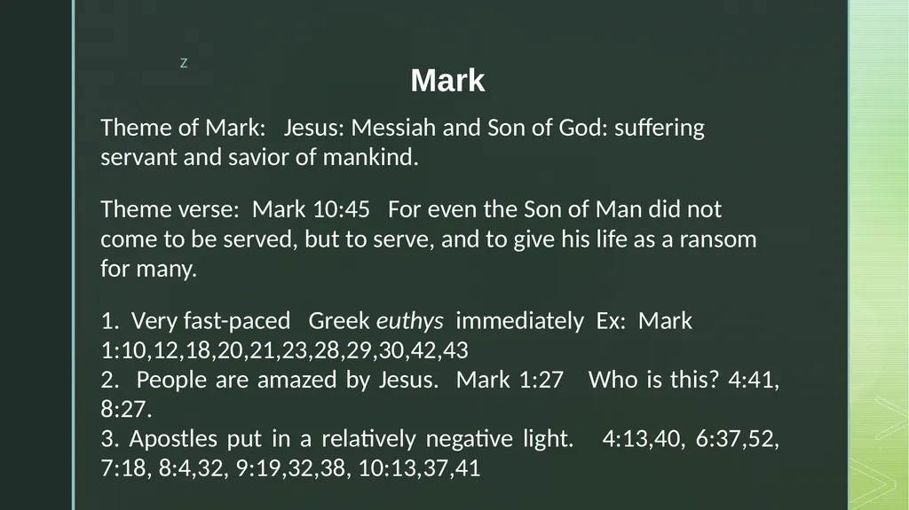 Four Portraits, One Jesus Matthew Mark Luke John - slide 2 of 33