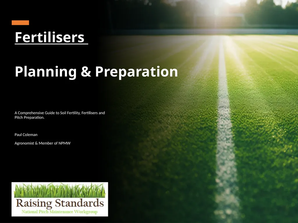Fertilisers Planning & Preparation A Comprehensive - slide 1 of 23