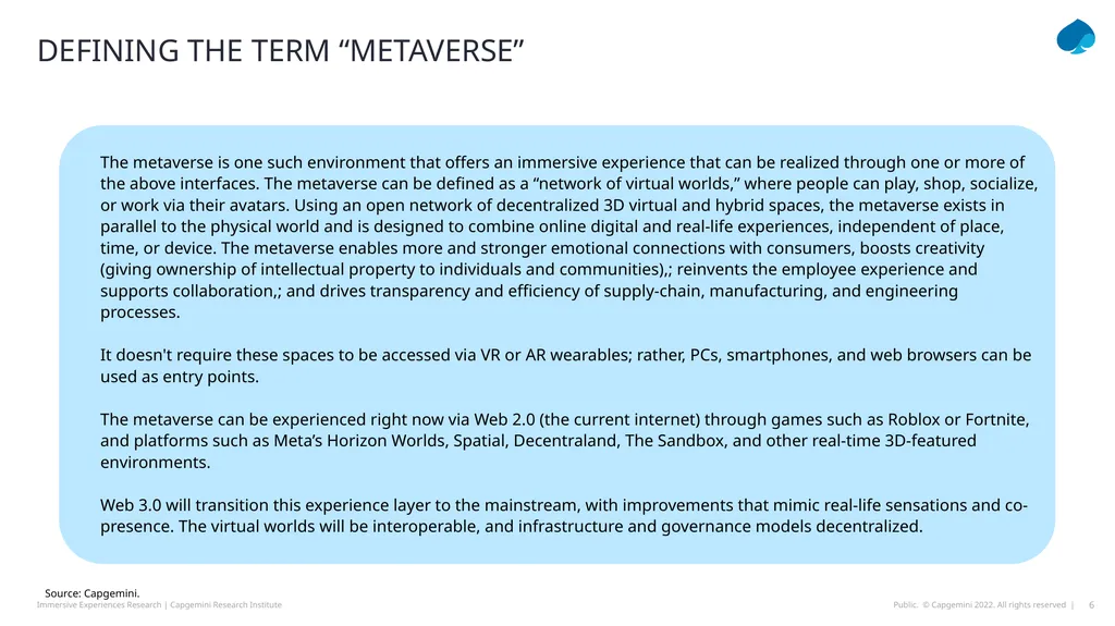 TOTAL IMMERSION How Immersive EXPERIENCES AND THE - slide 6 of 49