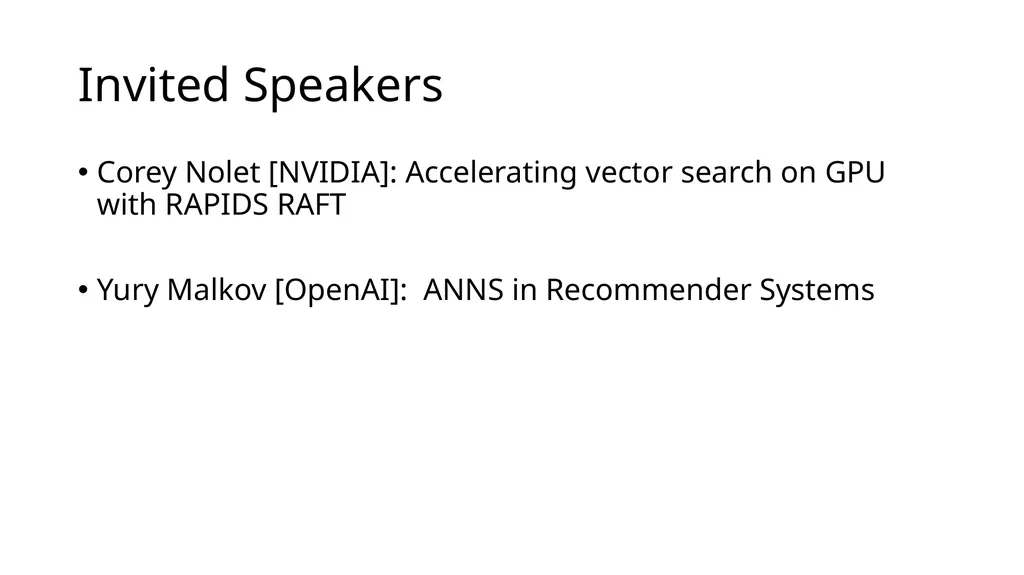 Big ANN @ NeurIPS’23 Practical Vector Search - slide 17 of 18