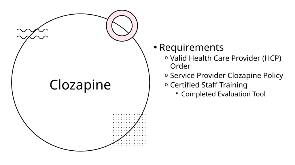 Clozapine Therapy Training Objectives - slide 7 of 24
