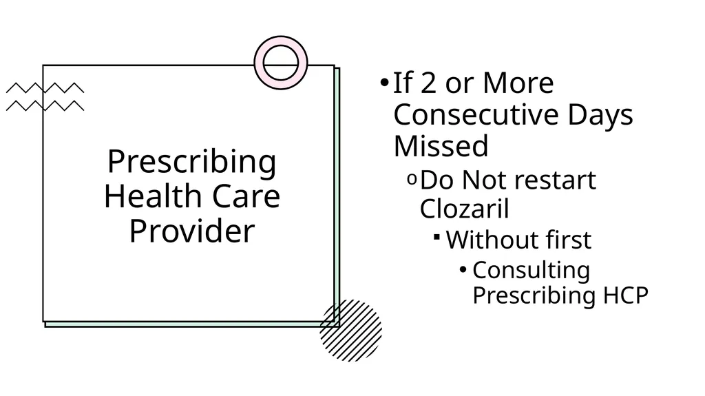 Clozapine Therapy Training Objectives - slide 20 of 24