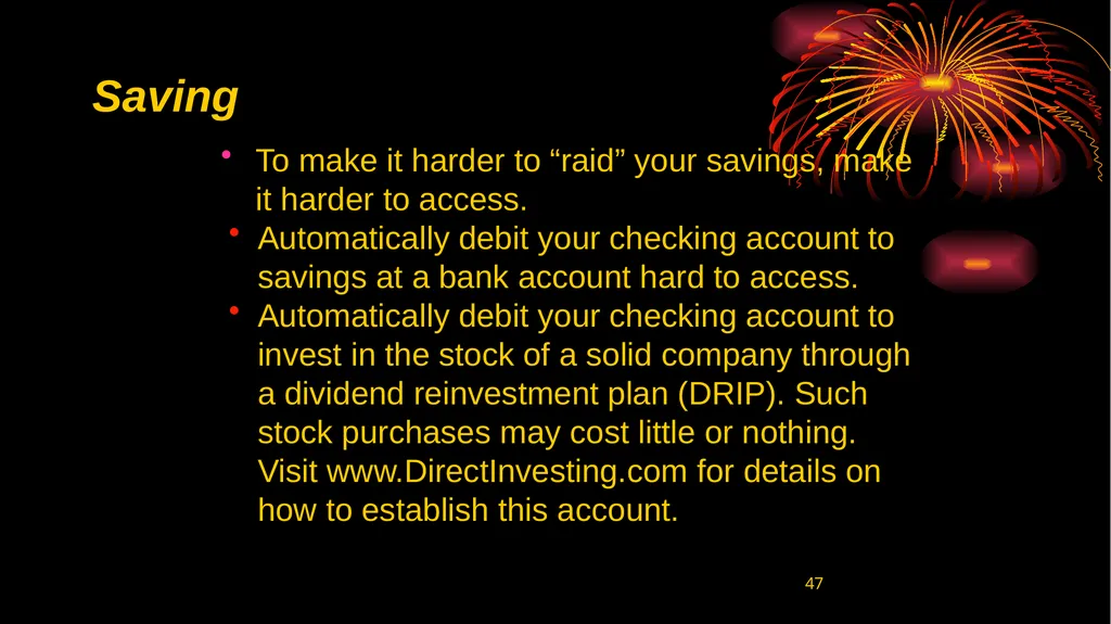 1 BIBLICAL FINANCIAL PRINCIPLES Jim Sutherland, - slide 47 of 85