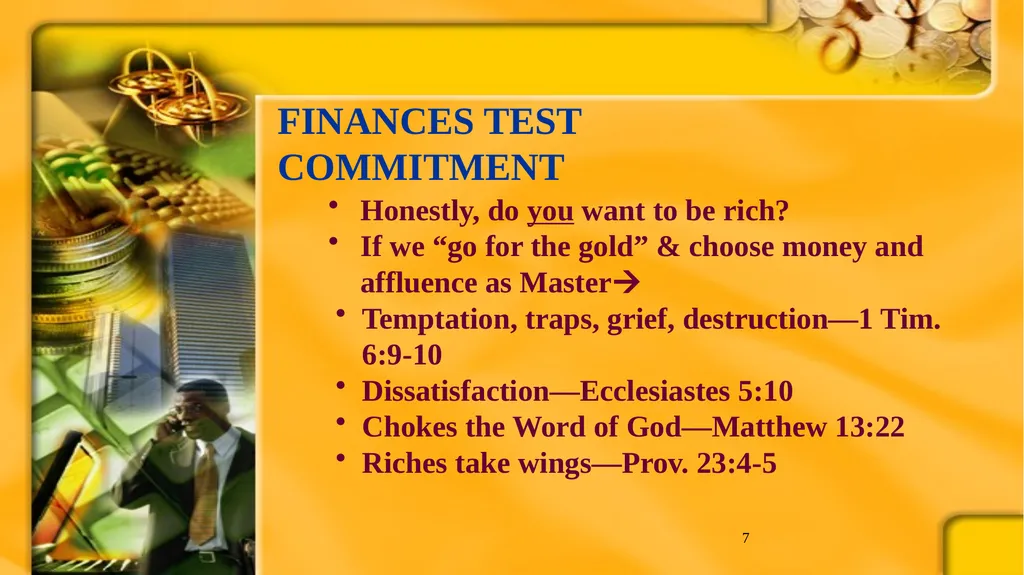 1 BIBLICAL FINANCIAL PRINCIPLES Jim Sutherland, - slide 7 of 85
