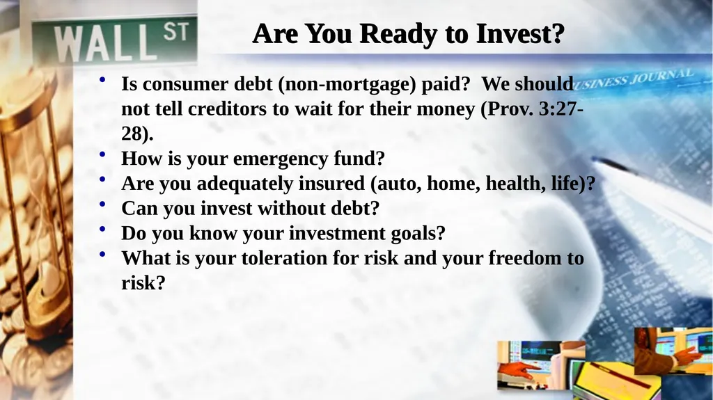 1 BIBLICAL FINANCIAL PRINCIPLES Jim Sutherland, - slide 65 of 85
