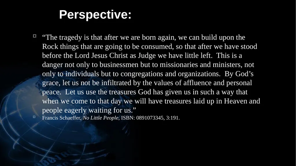 1 BIBLICAL FINANCIAL PRINCIPLES Jim Sutherland, - slide 82 of 85