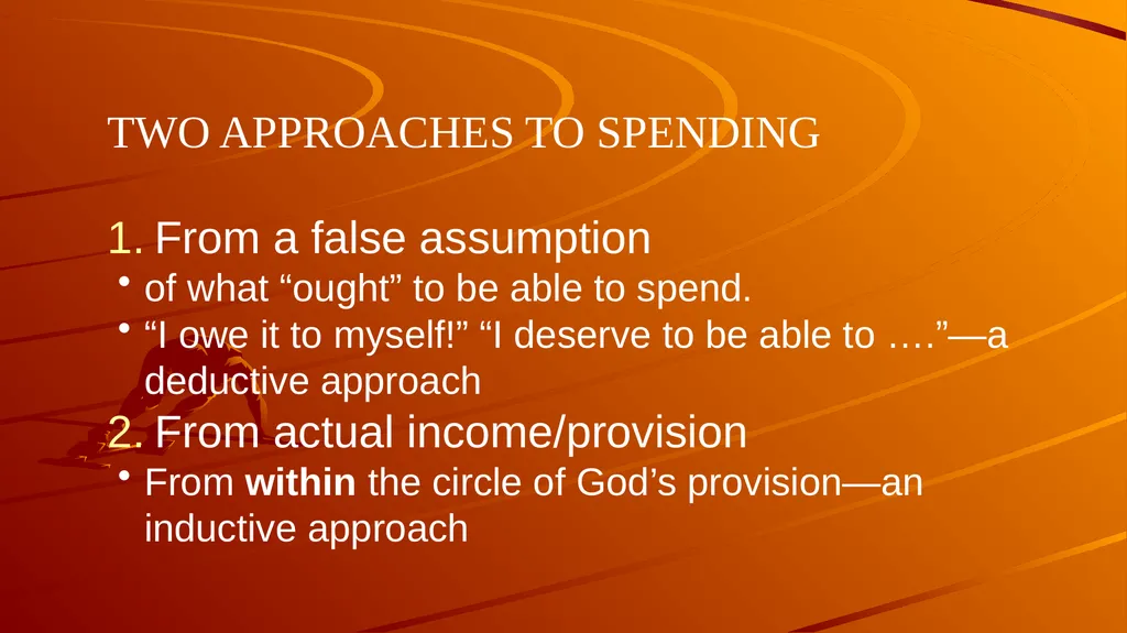 1 BIBLICAL FINANCIAL PRINCIPLES Jim Sutherland, - slide 53 of 85