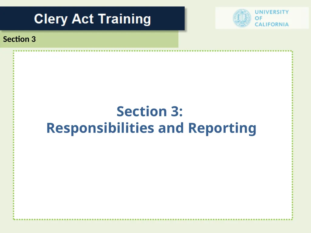 For a Campus Security Authority (CSA) 1 In 1986 - slide 18 of 34